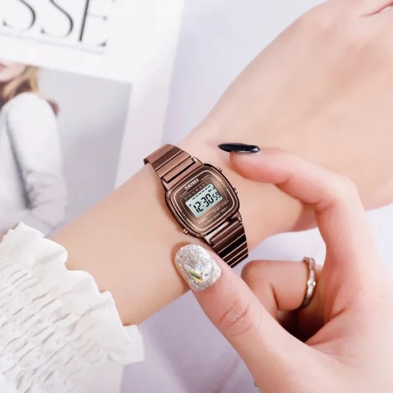 Montre Digitale Femme Design Or Rose et Lecture Instantanée - vue 3 - Montrelio