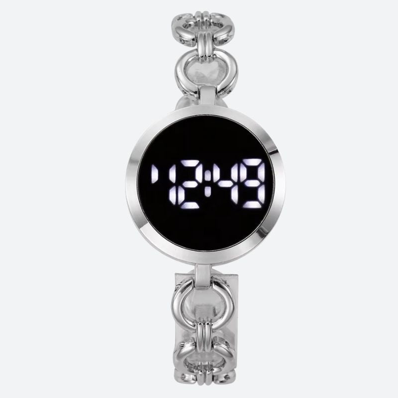 Montre digitale femme Maille Gourmette - vue 2 - Montrelio
