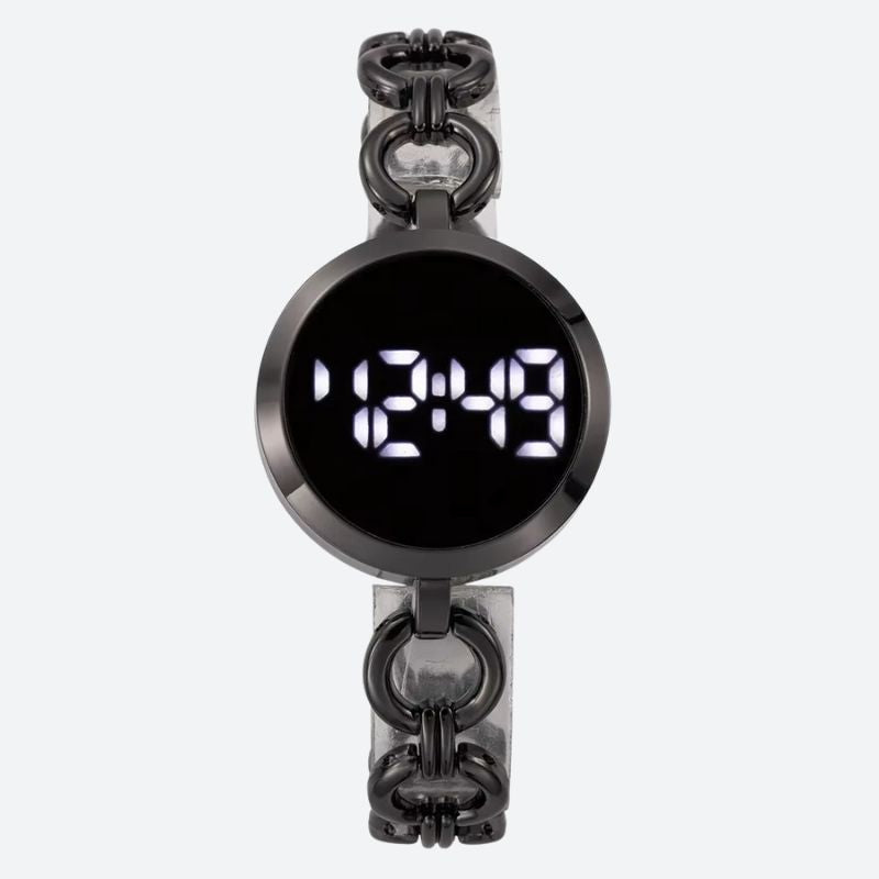 Montre digitale femme Maille Gourmette - vue 3 - Montrelio