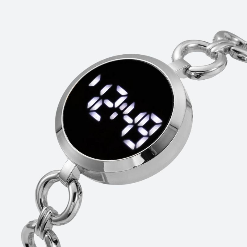 Montre digitale femme Maille Gourmette - vue 4 - Montrelio