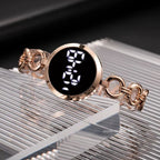 Montre digitale femme Maille Gourmette - vue 5 - Montrelio