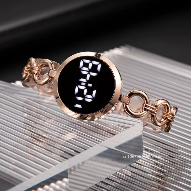 Montre digitale femme Maille Gourmette - vue 5 - Montrelio