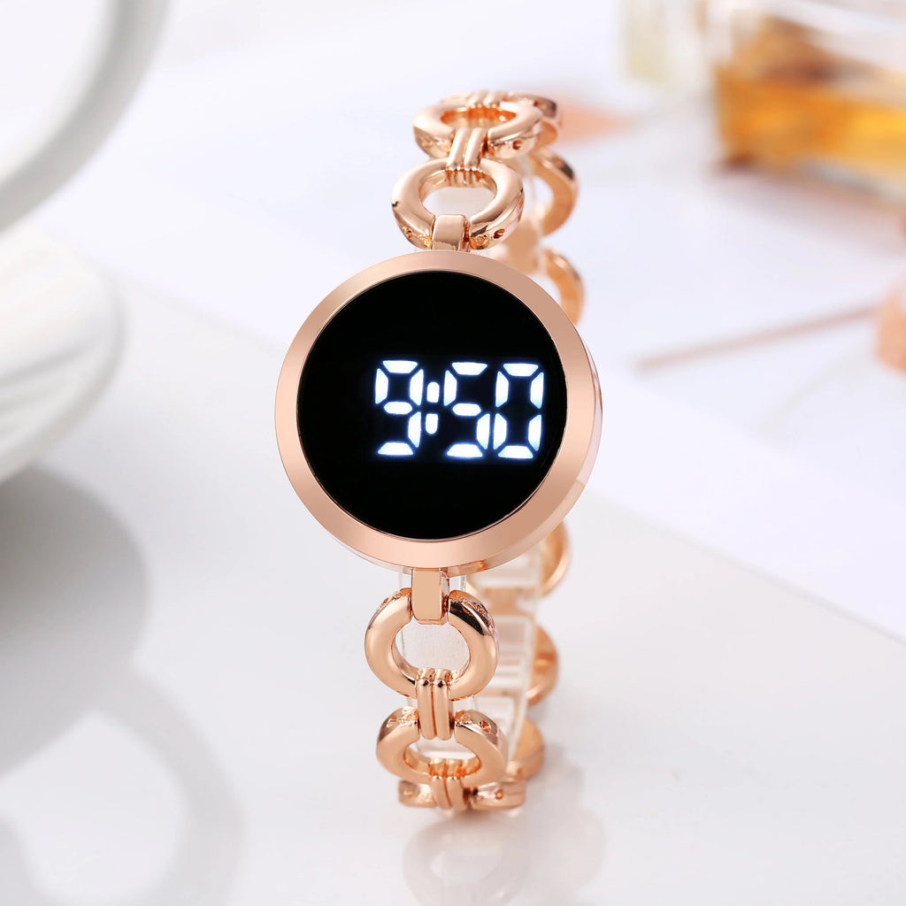 Montre digitale femme Maille Gourmette - vue 6 - Montrelio