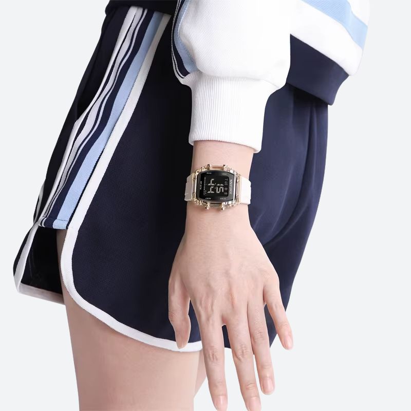 Montre digitale femme Tonneau Étanchéité 30m - vue 8 - Montrelio