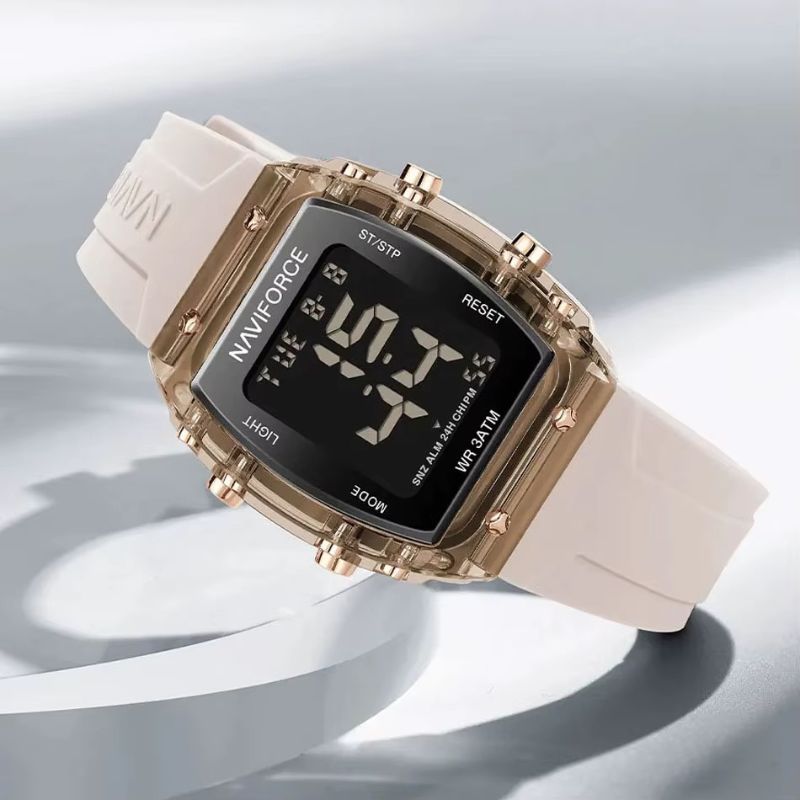 Montre digitale femme Tonneau Étanchéité 30m - vue 9 - Montrelio