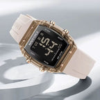 Montre digitale femme Tonneau Étanchéité 30m - vue 9 - Montrelio