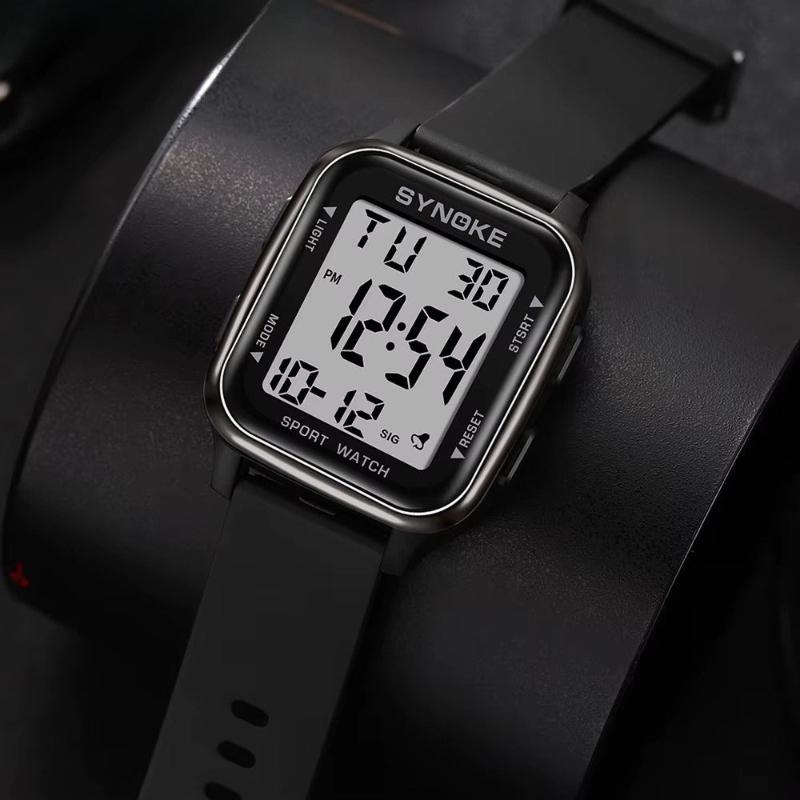 Montre digitale homme, étanche avec chronomètre - vue 4 - Montrelio
