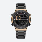 Montre Digitale Homme Ronde Acier, Multifonction - vue 1 - Montrelio