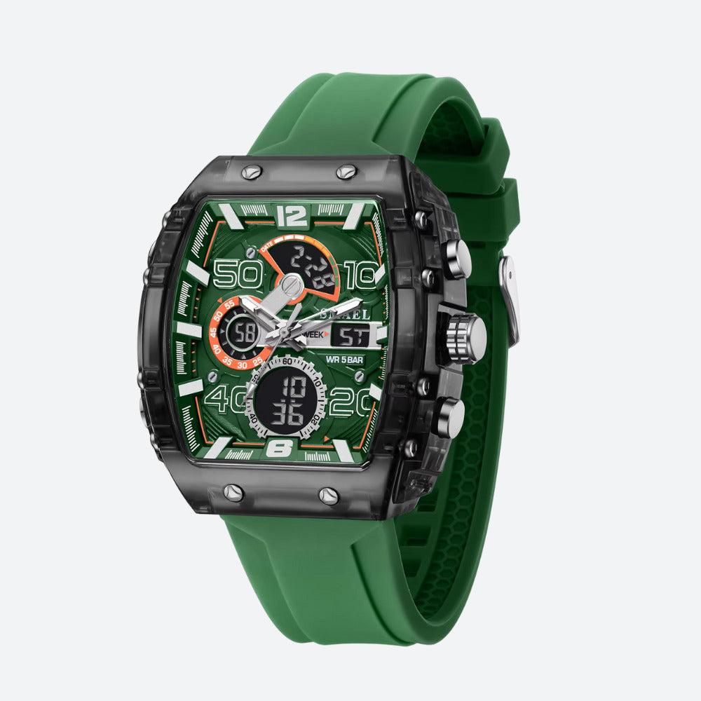 Montre Digitale Homme Sport Analogique-Numérique avec Chronographe - vue 2 - Montrelio