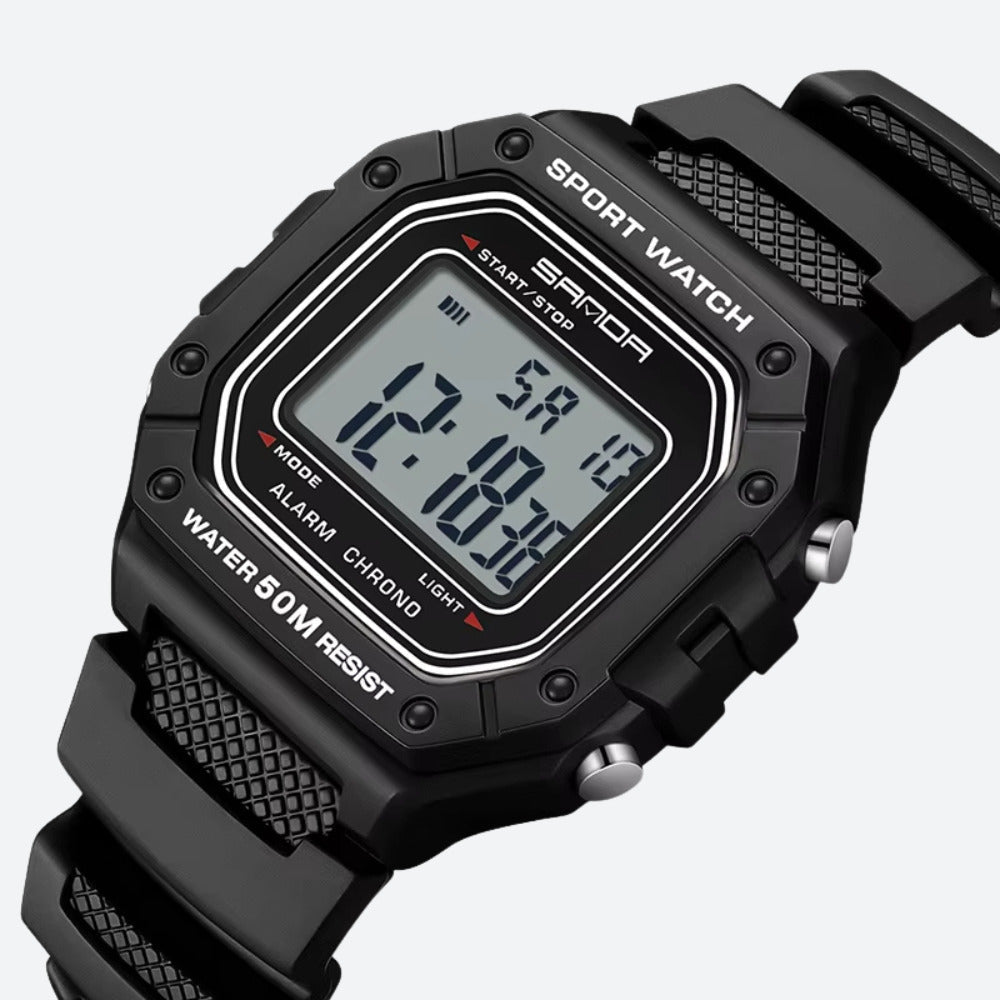 Montre digitale pour homme carrée sport, multifonction - vue 1 - Montrelio