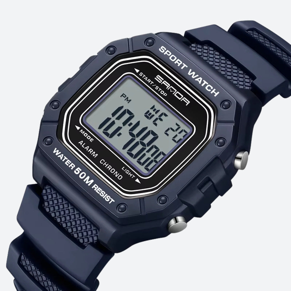 Montre digitale pour homme carrée sport, multifonction - vue 2 - Montrelio