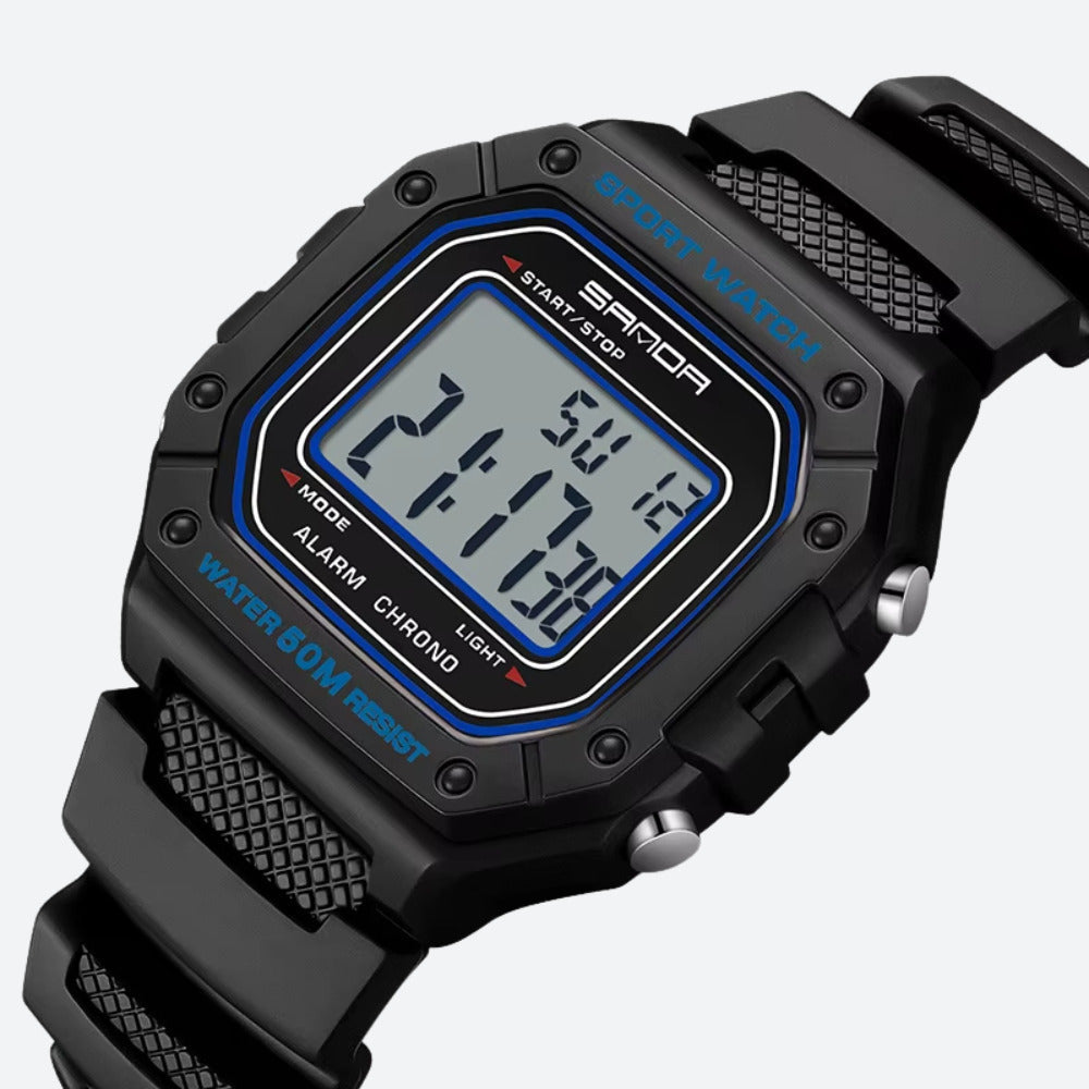 Montre digitale pour homme carrée sport, multifonction - vue 4 - Montrelio