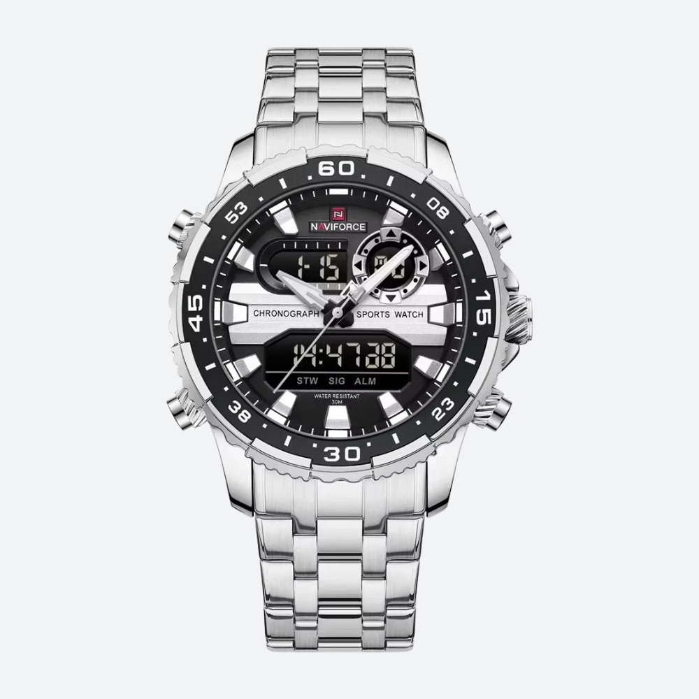 Montre digitale pour homme, chronographe - vue 2 - Montrelio