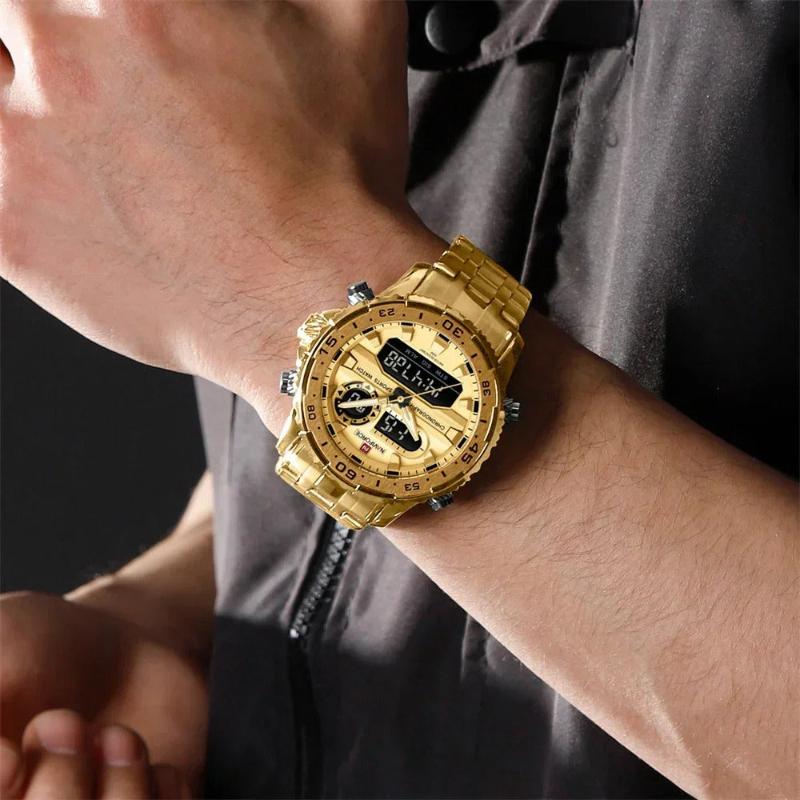 Montre digitale pour homme, chronographe - vue 5 - Montrelio