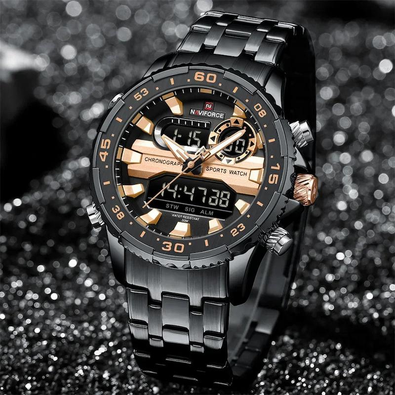 Montre digitale pour homme, chronographe - vue 6 - Montrelio