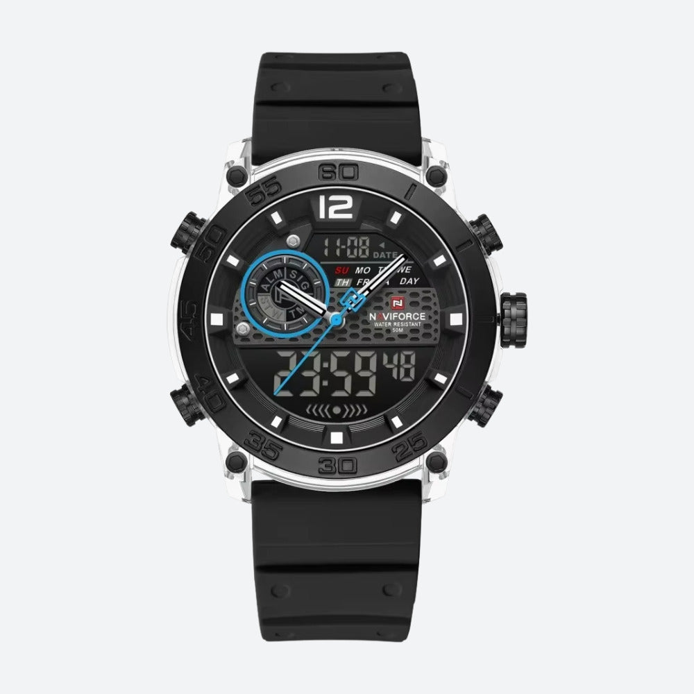 Montre Digitale pour Homme, Double Affichage, Chronographe - vue 1 - Montrelio