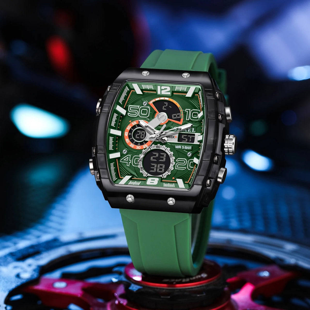 Montre Digitale Homme Sport Analogique-Numérique avec Chronographe - vue 5 - Montrelio