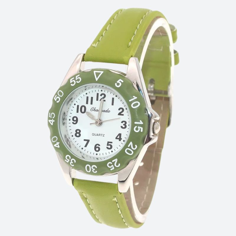 Montre éducative enfant Cuir Quartz - vue 1 - Montrelio