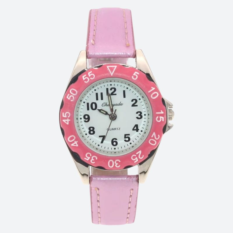 Montre éducative enfant Cuir Quartz - vue 3 - Montrelio