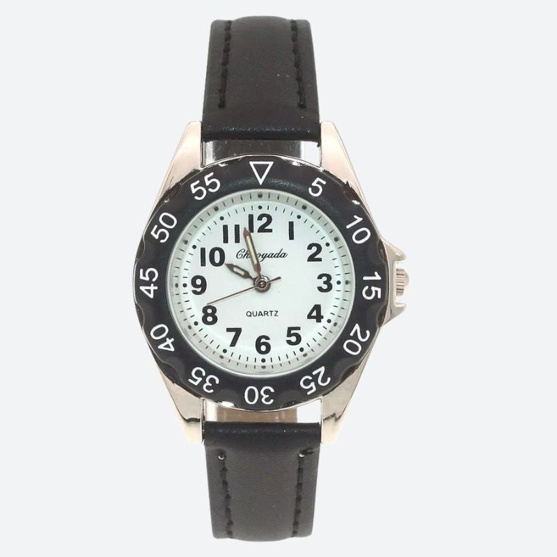 Montre éducative enfant Cuir Quartz - vue 4 - Montrelio