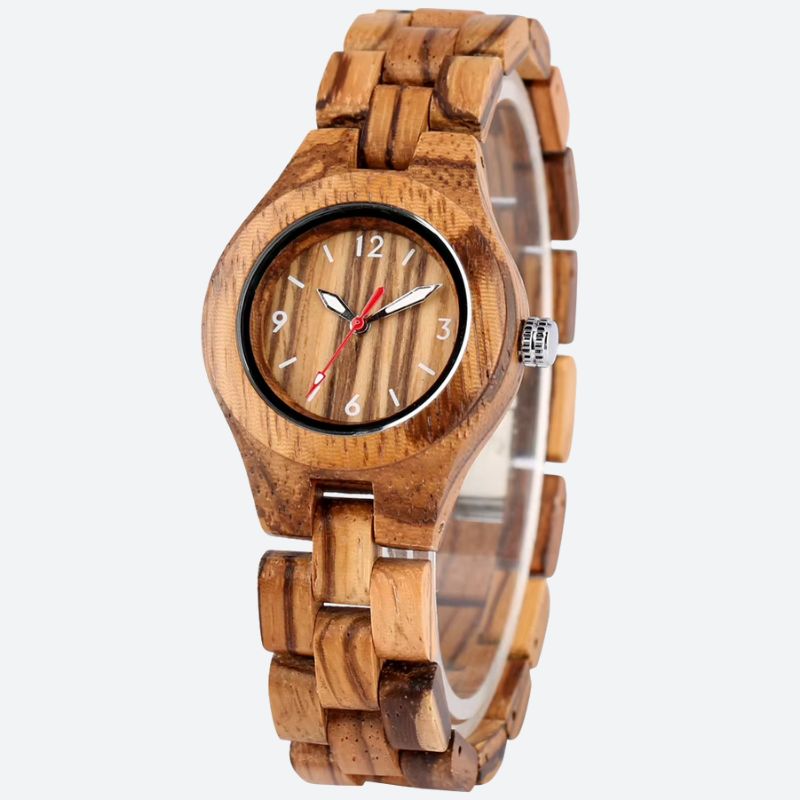 Bracelet en bambou de la montre en bois femme