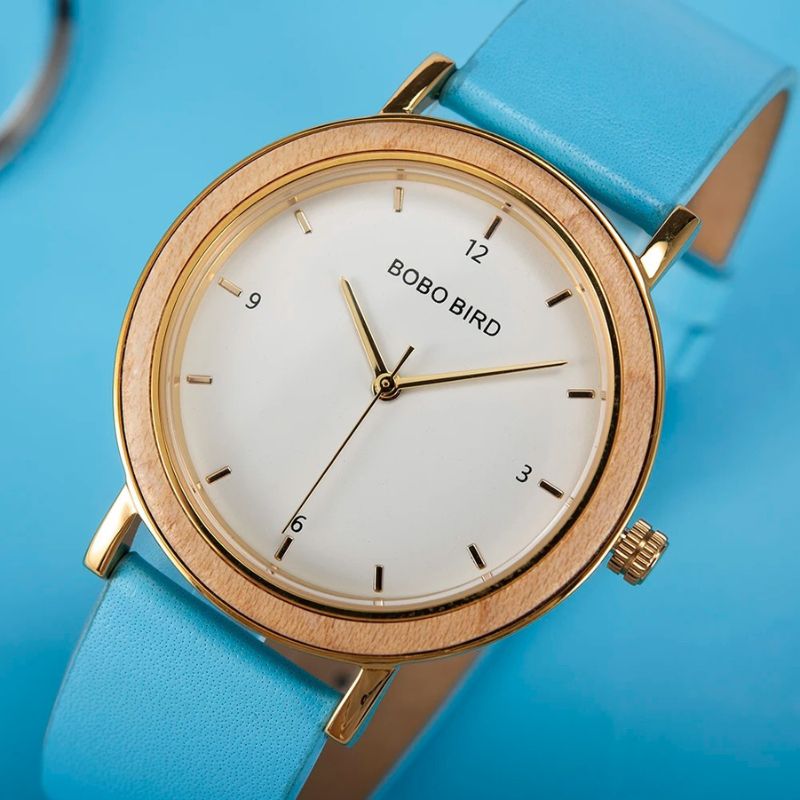 Montre en bois femme bracelet coloris 2
