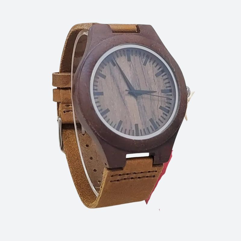 Boîtier en bois véritable de la montre femme