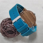 Cadran minimaliste de la montre en bois femme