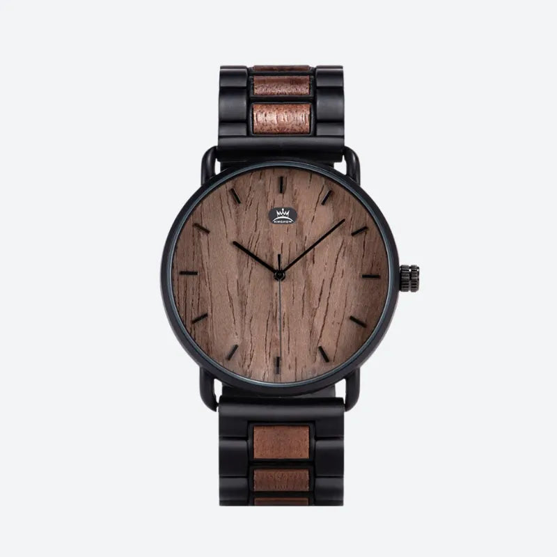 Montre en bois Homme à quartz, Élégance Naturelle - vue 2 - Montrelio