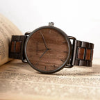 Montre en bois Homme à quartz, Élégance Naturelle - vue 3 - Montrelio