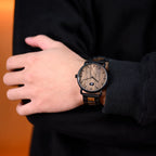 Montre en bois Homme à quartz, Élégance Naturelle - vue 6 - Montrelio