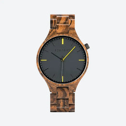 Montre en Bois Homme Quartz Design Épuré Léger