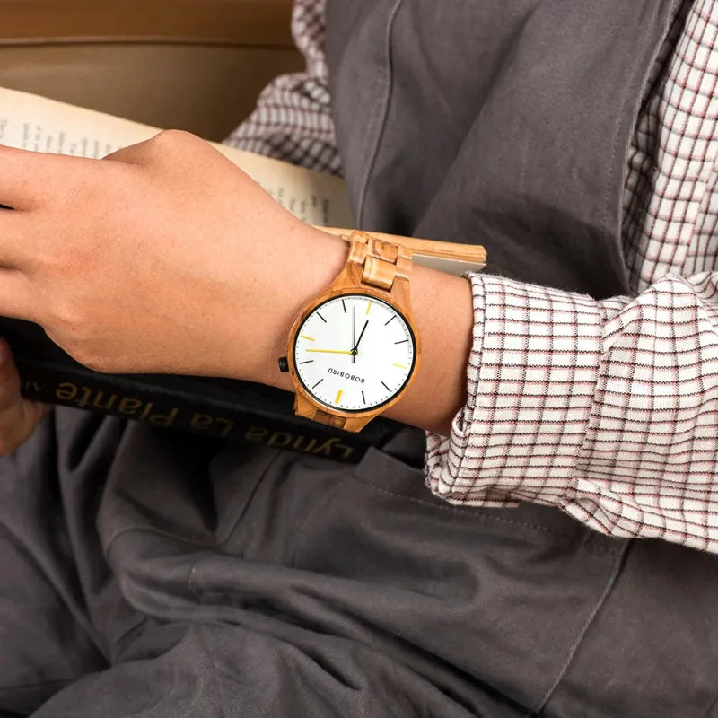 Bracelet en bois de la montre homme