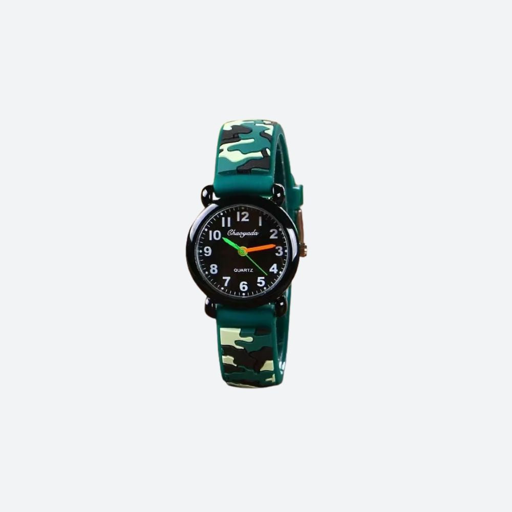 Montre Enfant 3 ans, Camouflage Quartz - vue 2 - Montrelio