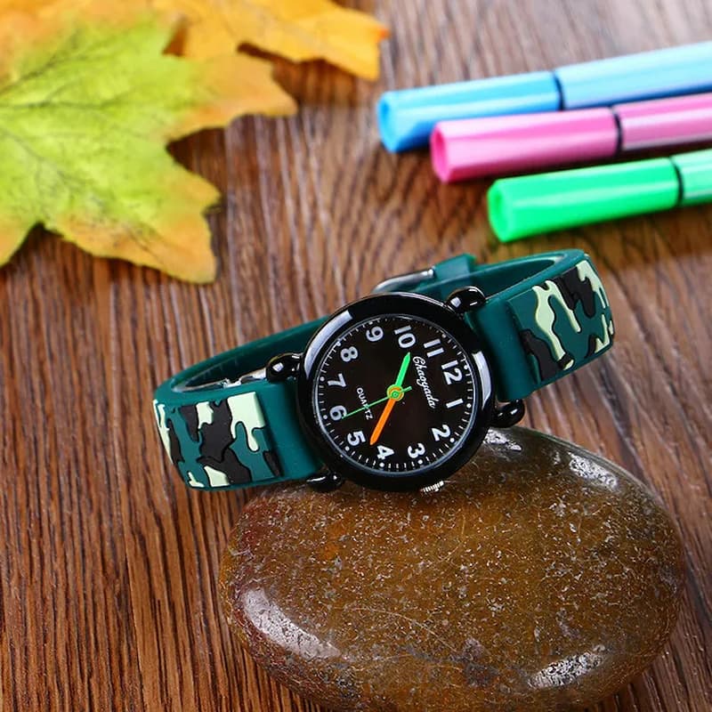 Montre Enfant 3 ans, Camouflage Quartz - vue 4 - Montrelio