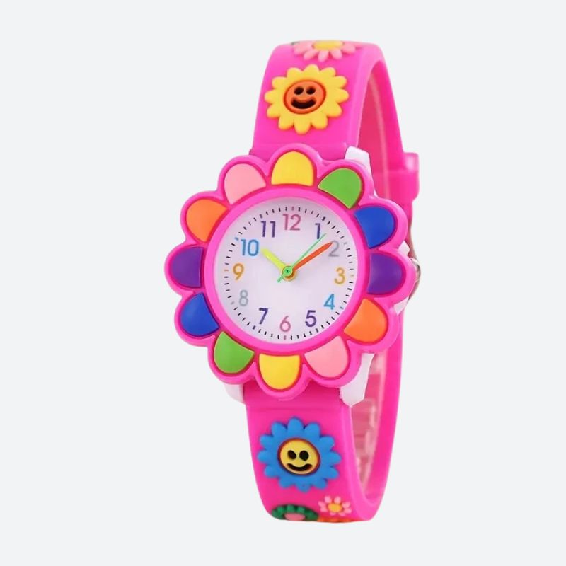 Montre Enfant Fleur Colorée – Apprentissage de l’heure ludique - vue 1 - Montrelio