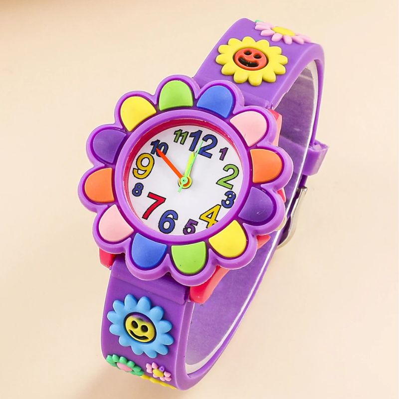 Montre Enfant Fleur Colorée – Apprentissage de l’heure ludique - vue 4 - Montrelio