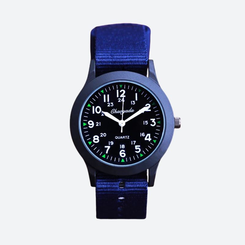 Montre enfant garçon à bracelet nylon – Cadran clair et pratique - vue 1 - Montrelio