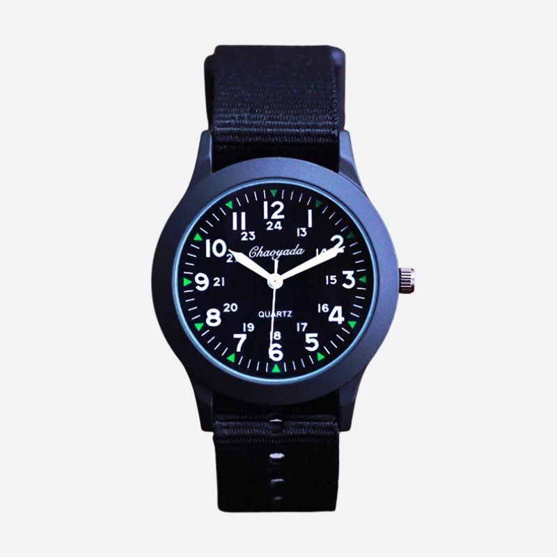 Montre enfant garçon à bracelet nylon – Cadran clair et pratique - vue 3 - Montrelio