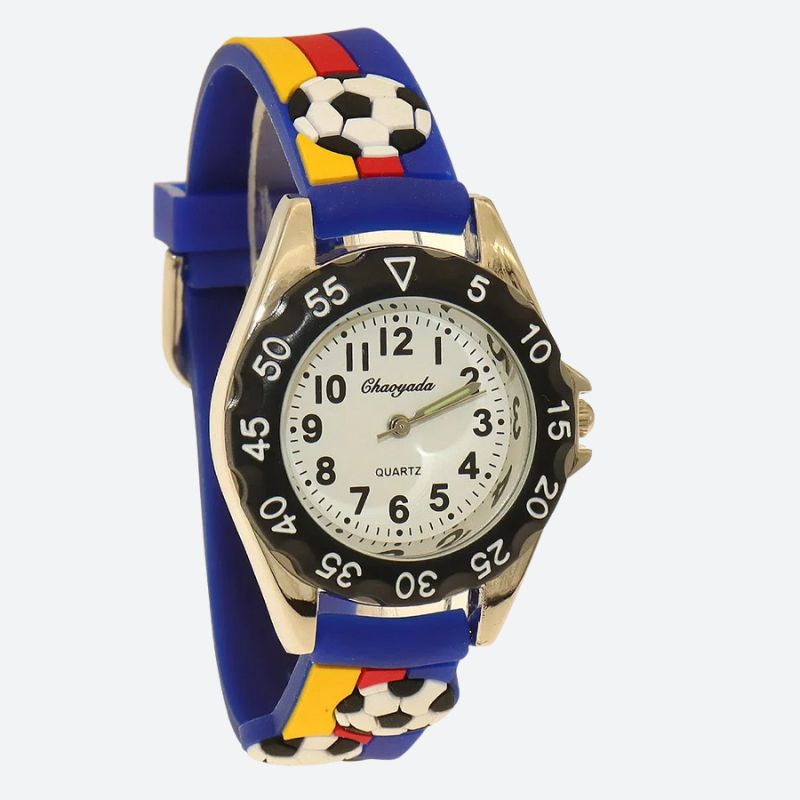 Montre enfant garçon motif football - vue 1 - Montrelio