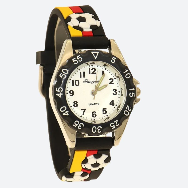 Montre enfant garçon motif football - vue 2 - Montrelio