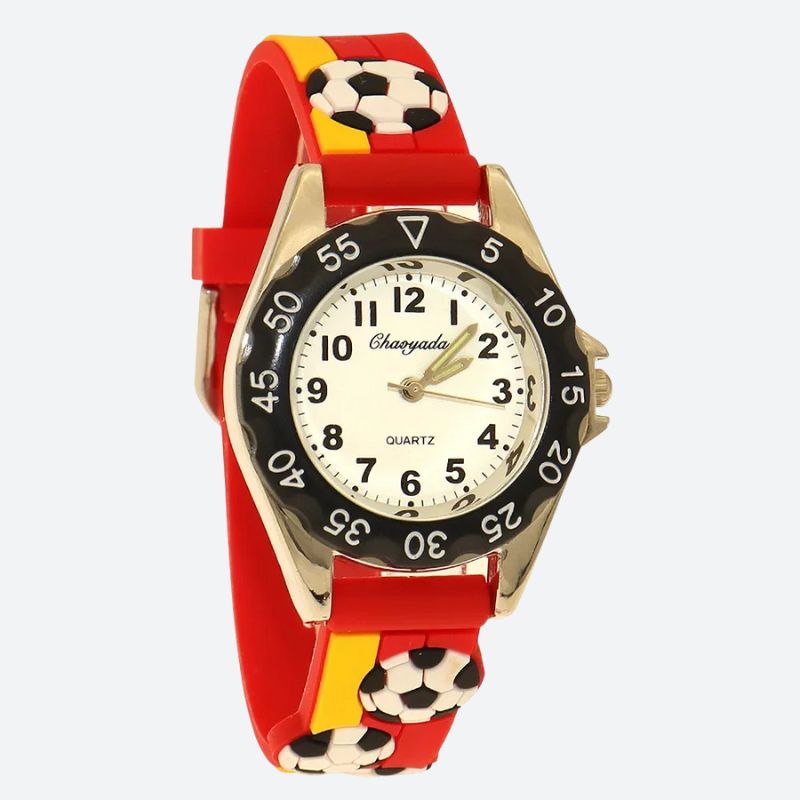Montre enfant garçon motif football - vue 3 - Montrelio