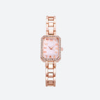 Montre Femme Carrée Luxe, Bracelet Acier - vue 2 - Montrelio