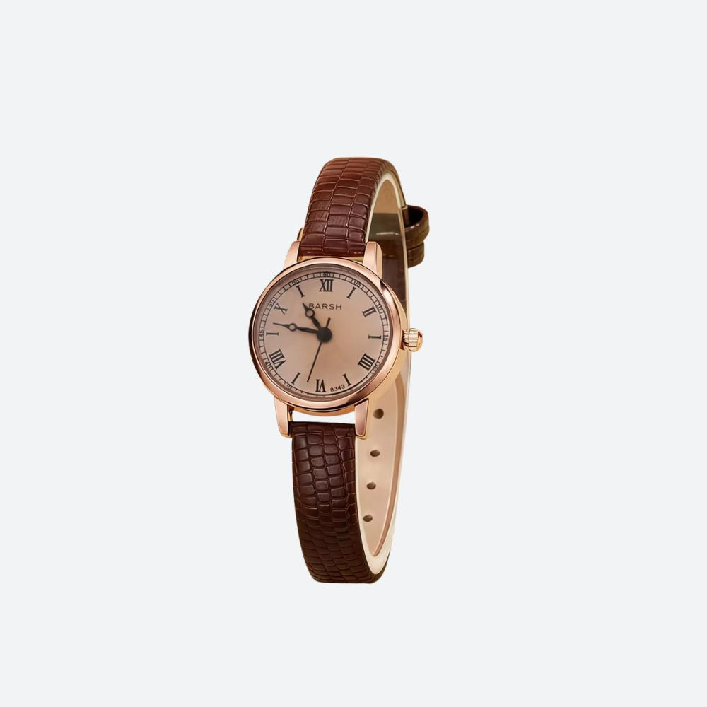Montre Femme Cuir Cadran Rond - vue 1 - Montrelio