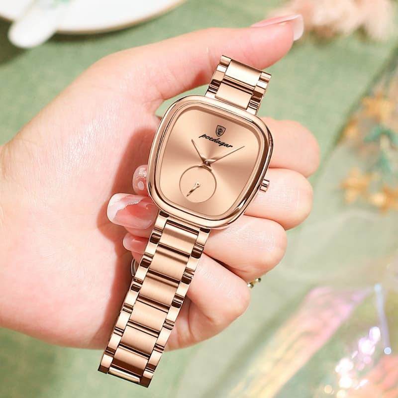 Montre Femme Élégante Quartz, Acier Étanche - vue 2 - Montrelio