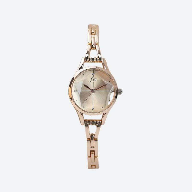 Montre Femme Élégante Quartz Cadran Épuré et Bracelet Maillons - vue 1 - Montrelio
