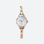 Montre Femme Élégante Quartz Cadran Épuré et Bracelet Maillons - vue 3 - Montrelio