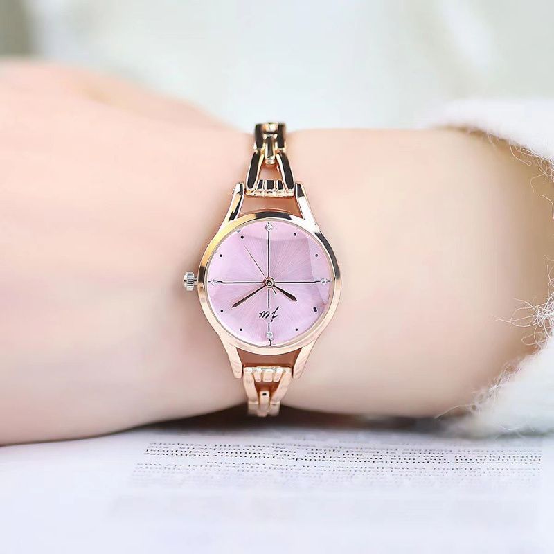 Montre Femme Élégante Quartz Cadran Épuré et Bracelet Maillons - vue 4 - Montrelio
