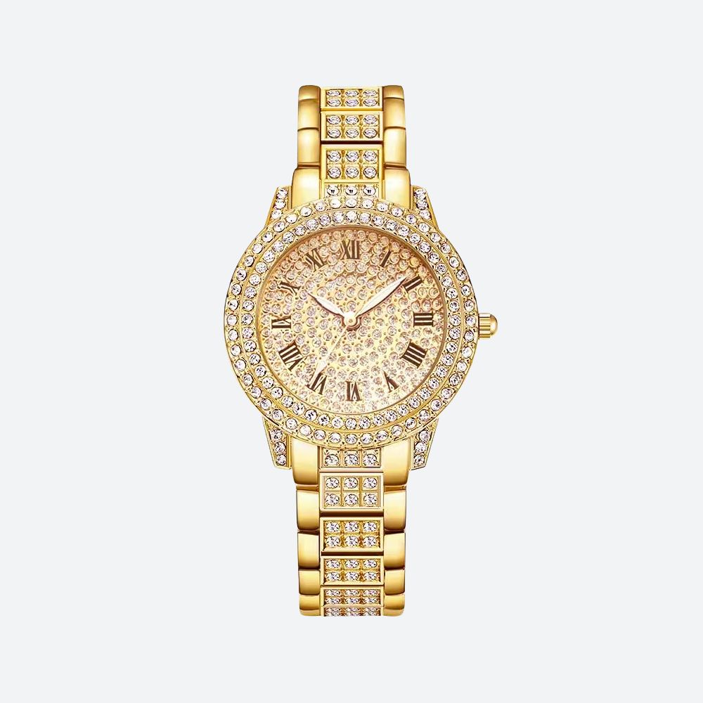 Montre Femme Élégante Strass Mécanique - vue 1 - Montrelio