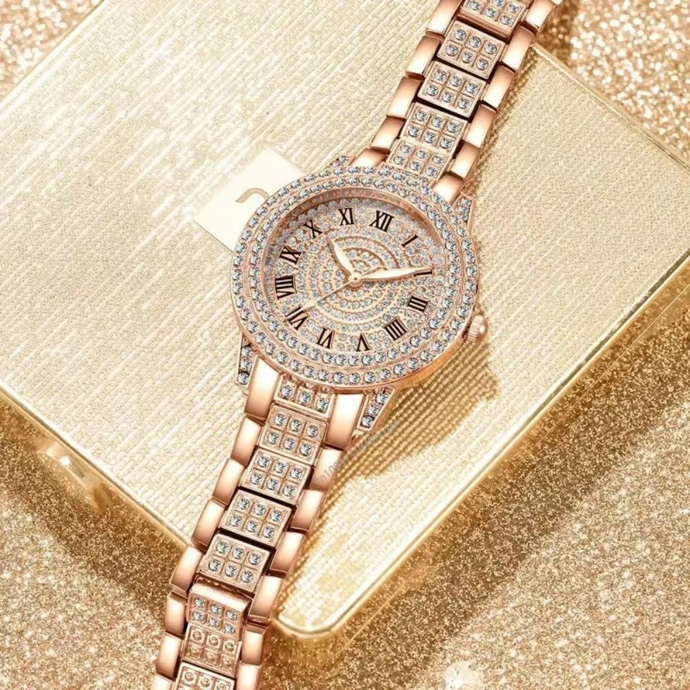 Montre Femme Élégante Strass Mécanique - vue 5 - Montrelio